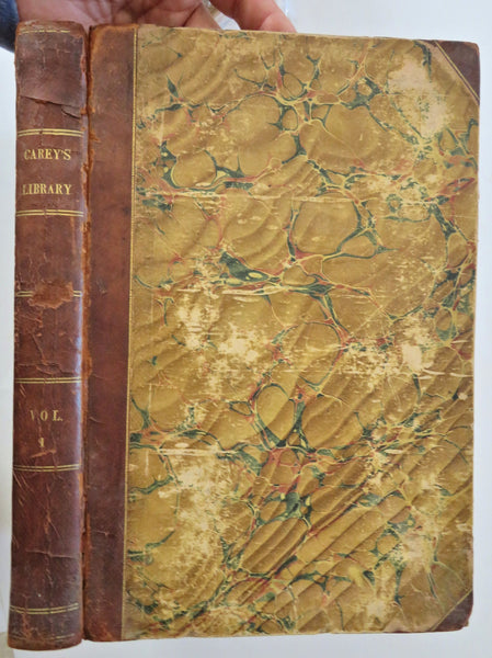 Carey's Library 1836 Literary Mag. Vol. 1 rare book India Hindostan Military