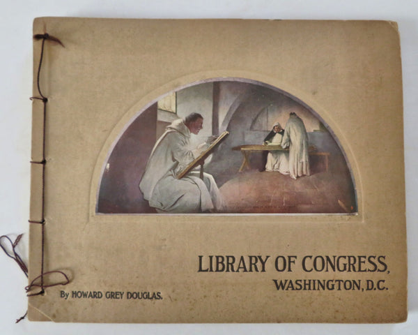 Library of Congress in D.C. c.1910 pictorial color plate Tourist Souvenir Album