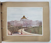 Library of Congress in D.C. c.1910 pictorial color plate Tourist Souvenir Album