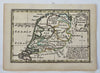 United Provinces Netherlands Holland Utrecht Flanders c. 1780 miniature map