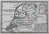 United Provinces Netherlands Holland Utrecht Flanders c. 1780 miniature map