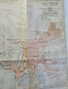 Port Arthur Manchuria China 1913 Japanese scarce tourist city plan travel map