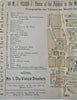 den Haag Hague Netherlands c. 1890 M.J. Visser Photography city plan pocket map