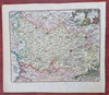 County of Artois Northern France Arras Arrien Douay 1725 Small Decorative Map