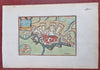 Sedan France Ardennes Fortifications c. 1710 de la Feuille scarce city plan map