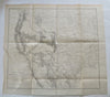 Western U.S. Mississippi to Pacific 1857-8 Emory large topo map Wheat #915