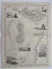 Bermuda Canary Islands Cape Verde Azores Madeira 1850 Tallis decorative map