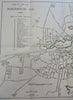 Portsmouth New Hampshire city plan 1925-33 Kimball scarce large detailed map