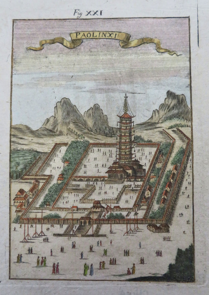 Nanjing China Paolinxi Porcelain Tower 1719 Mallet birds-eye miniature view