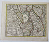 Holland Netherlands 1750 Alblasser-Waart Breda Bloemendael de Lat detailed map