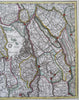 Holland Netherlands 1750 Alblasser-Waart Breda Bloemendael de Lat detailed map