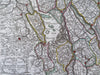 Holland Netherlands 1750 Alblasser-Waart Breda Bloemendael de Lat detailed map