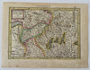 Lombardy Northern Italy Savoy Lakes Region Switzerland 1628 Mercator minor map