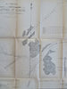 St. Claire River Detroit Michigan Channel Depths 1852 U.S. Coastal Survey Map