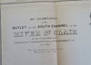 St. Claire River Detroit Michigan Channel Depths 1852 U.S. Coastal Survey Map