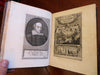 Joost van den Vondel 1707 Palamedes Collected Plays engravings w/ moveable flap