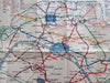 Pictorial Paris Street & Metro Map c. 1912 rare Promo transportation guide book