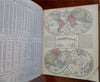 Mitchell Atlas 1871 Texas Western US states scarce complete w/ hand colored maps