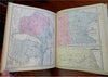 Mitchell Atlas 1871 Texas Western US states scarce complete w/ hand colored maps