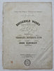 Charles Dickens Household Words c. 1850's John Blockley sheet music booklet