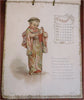 Nister Calendar 1893 Children of Year rare chromolithographed Dutton 12 sheets