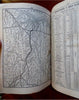 USA Steamship & RR time tables 1874 Appleton's travel guide 41 maps advertising