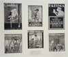 Advertising Commercial art work 1919 rare suite of 50 plates poster art book