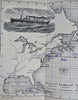 George Washington North German Lloyd Bremen 1912 ocean steamer route map