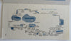 Quaint Montreal Tourist Sightseeing Info c. 1920's Gray Line pictorial brochure