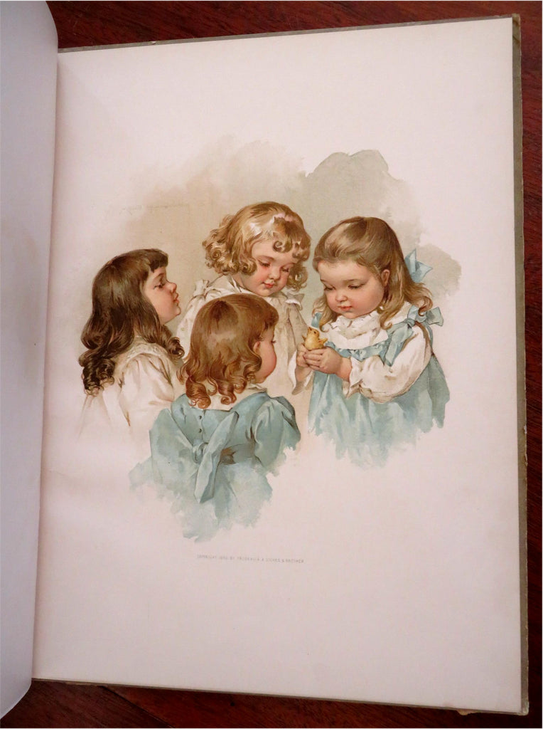 Maud Humphrey 1894 Tiny Toddlers Nursery Rhymes rare lovely color plate book