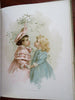 Maud Humphrey 1894 Tiny Toddlers Nursery Rhymes rare lovely color plate book