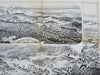 Hingham Massachusetts 1885 Poole Town birds-eye view fantastic detailed! rare