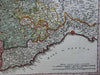 Savoy Piedmont Northern Italy Nice coast Italia c.1750 Homann decorative map