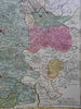 Germany Holy Roman Empire c. 1735 Homann decorative map Ducatus Luneberg Hamburg