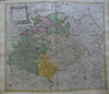 Saxony Holy Roman Empire Circle Germany 1740 Homann nice large decorative map