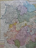 Germany Thuringia Holy Roman Empire c. 1750 Homann fine large decorative map