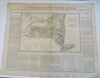 New York state map 1825 Buchon French Carey & Lea climate history government