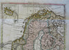 Scandinavia Iceland Faroe 1761 map Buache DeLisle Sweden Denmark Norway Finland