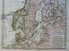 Scandinavia Iceland Faroe 1761 map Buache DeLisle Sweden Denmark Norway Finland