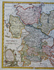Germany Bremen Circle of Lower Saxony Holy Roman Empire 1762 fine Kitchin map