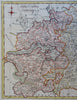 Germany Circle of Upper Saxony Holy Roman Empire 1762 Kitchin decorative map