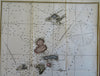 Isles of Shoals New Hampshire Smuttynose 1870's hand color coastal survey map