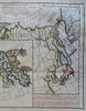 Alaska Siberia Russia Asia Coastline Korea Japan 1772 Vaugondy large HC map