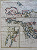 Alaska Siberia Russia Asia Coastline Korea Japan 1772 Vaugondy large HC map