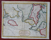 Admiral de Fonte Sea of West Fictional North America 1754 rare de L'Isle map