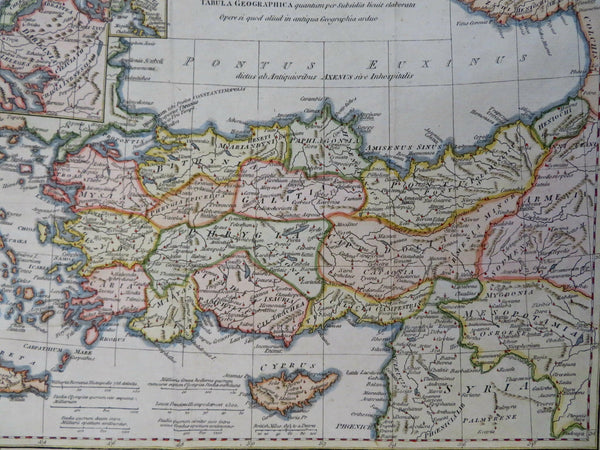Asia Minor Ancient World Turkey Syria Mesopotamia 1797 Cadell & Davies HC map
