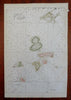 Isles of Shoals New Hampshire 1890's HC nautical map Maine Smuttynose Island