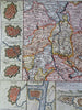 France Germany Luxembourg Duchy of Lorraine 1708 de la Feuille map 13 city plans