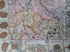 France Germany Luxembourg Duchy of Lorraine 1708 de la Feuille map 13 city plans