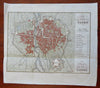 Parma Italy Italia 1842 Allodi city plan scarce lovely detailed Italian map